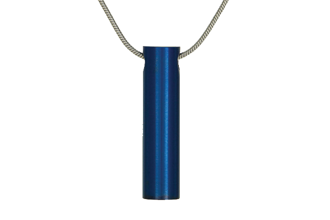 Pendentif en forme de cylindre - Bleu Image