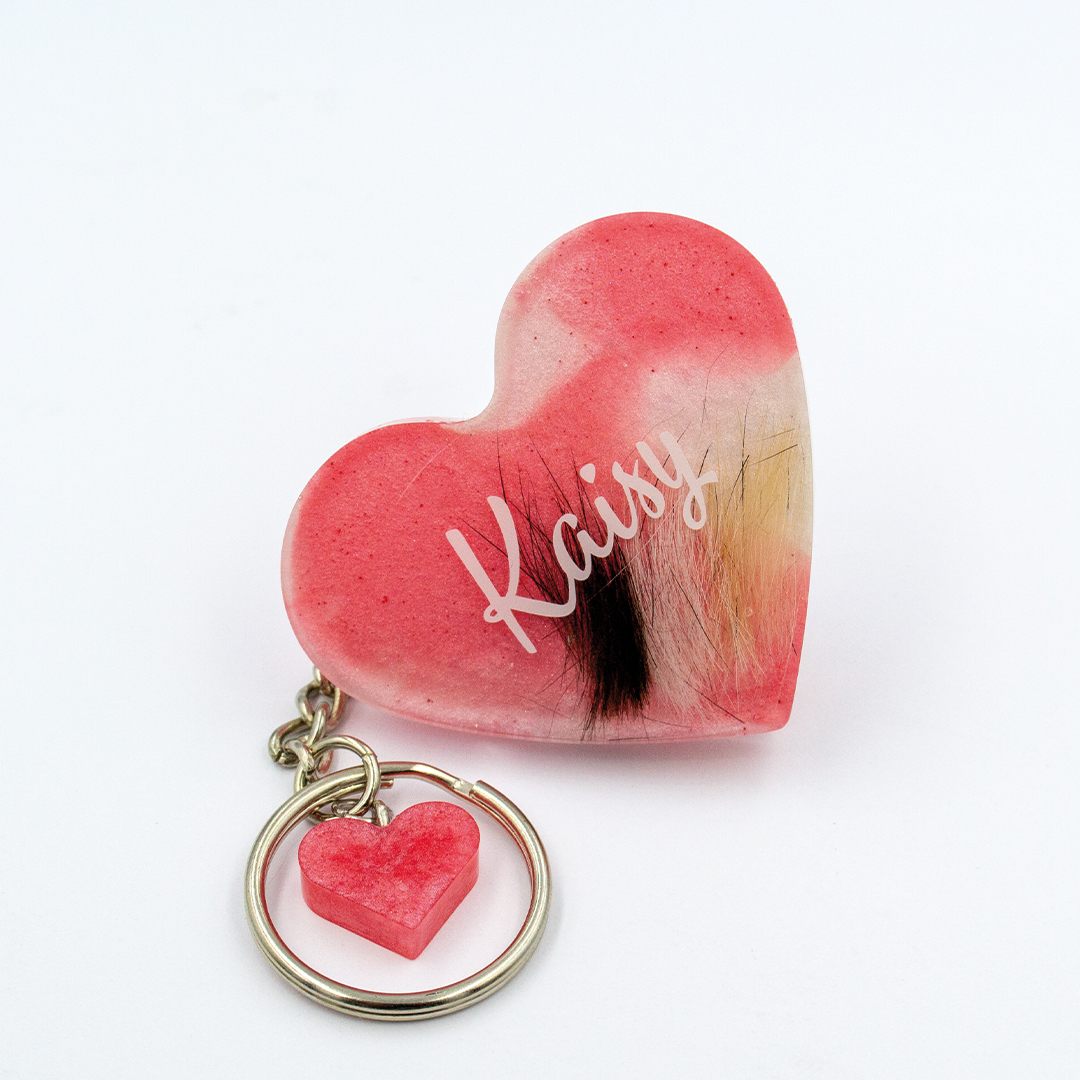 Custom Heart Keychain - Made in Quebec Image