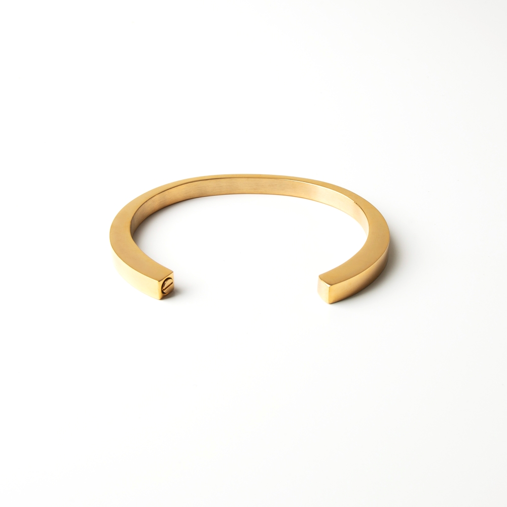 Bracelet gantelet compagnon - or-image